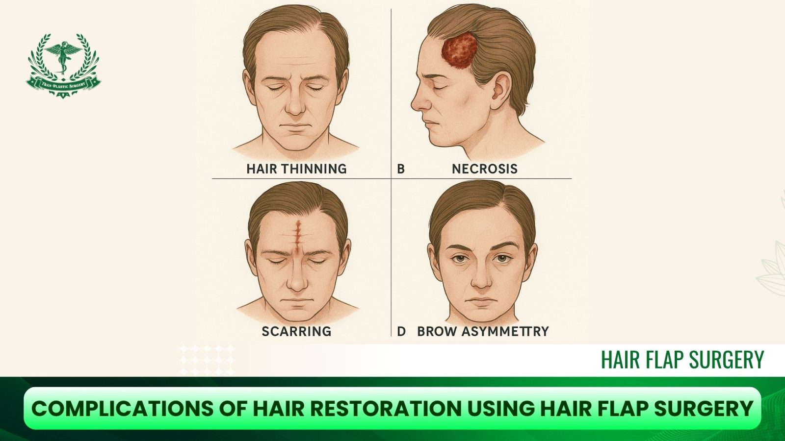Complications of Hair Restoration Using Hair Flap Surgery