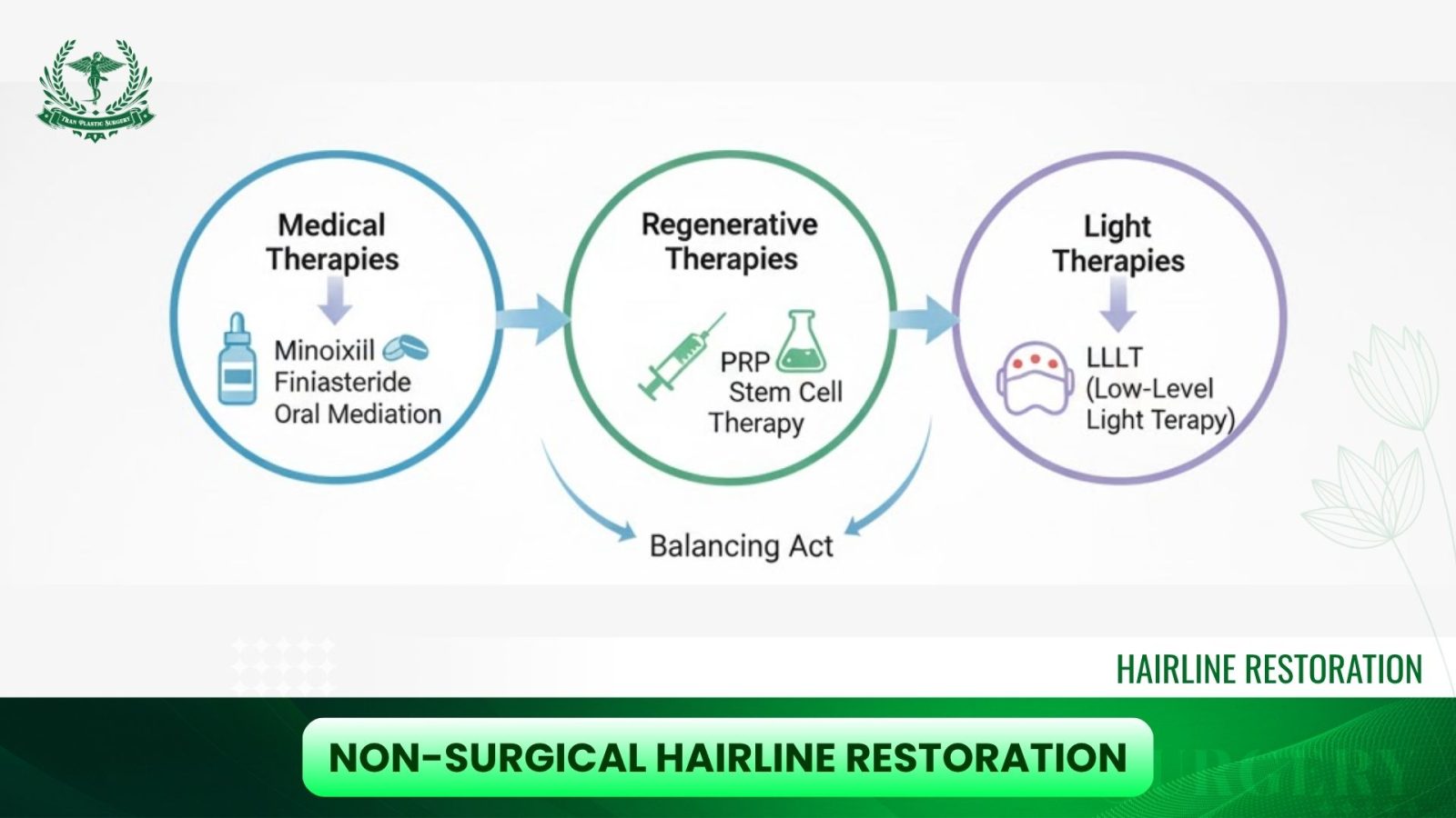 Non-surgical hairline restoration