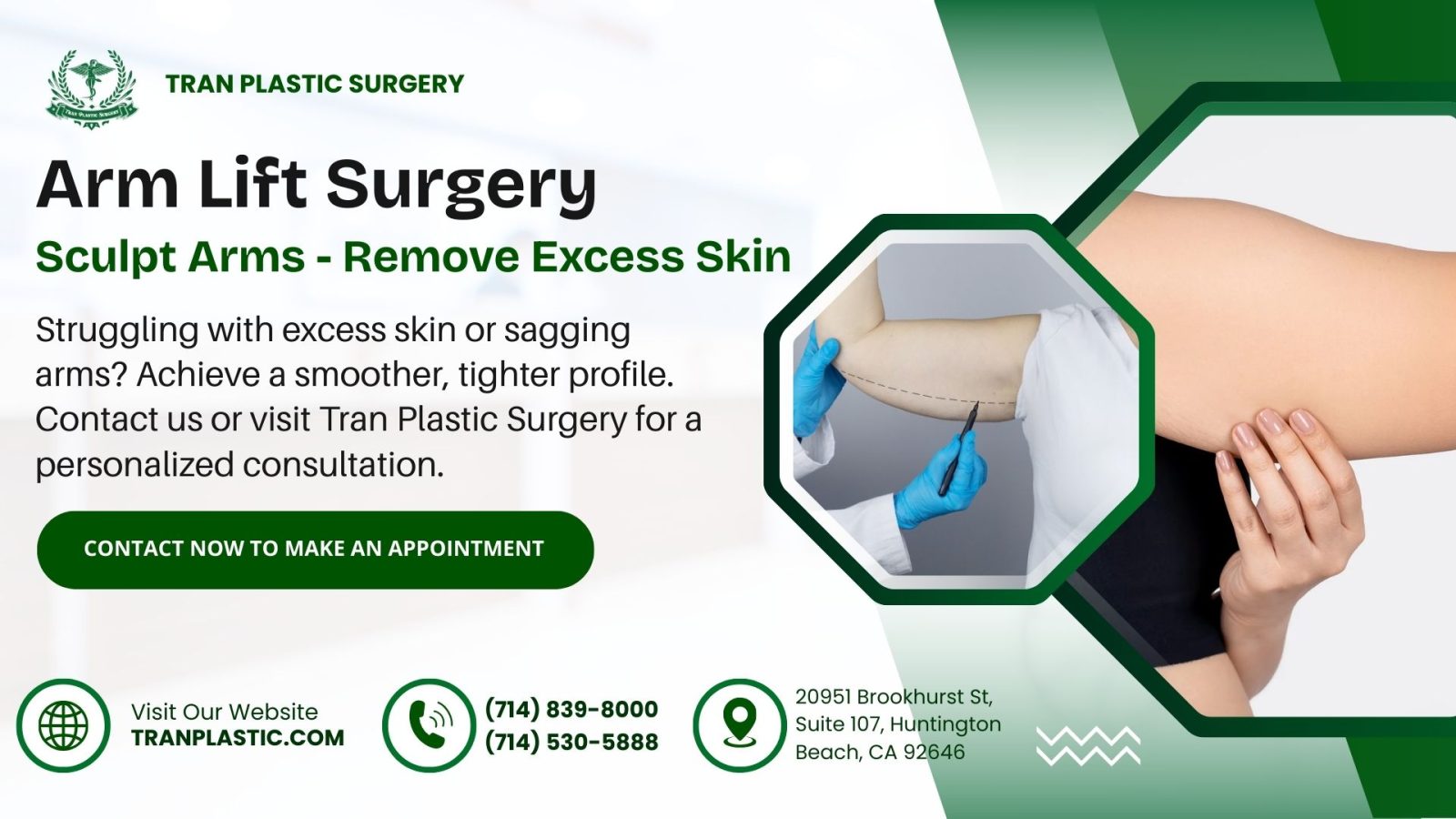 Arm Lift Surgery - Tran Plastic Surgery