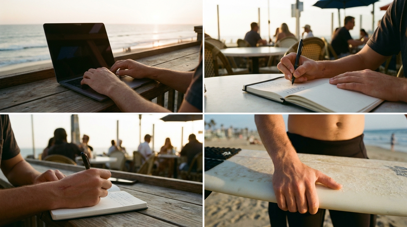 Ganglion cyst removal recovery showing healed wrist in Huntington Beach CA