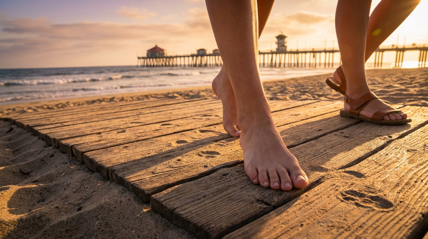 Nail fungus treatment recovery showing clear healthy nails in Huntington Beach CA