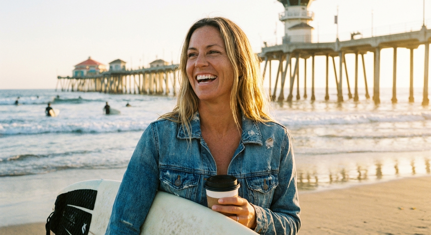 Rhinoplasty results showing balanced facial harmony in Huntington Beach CA